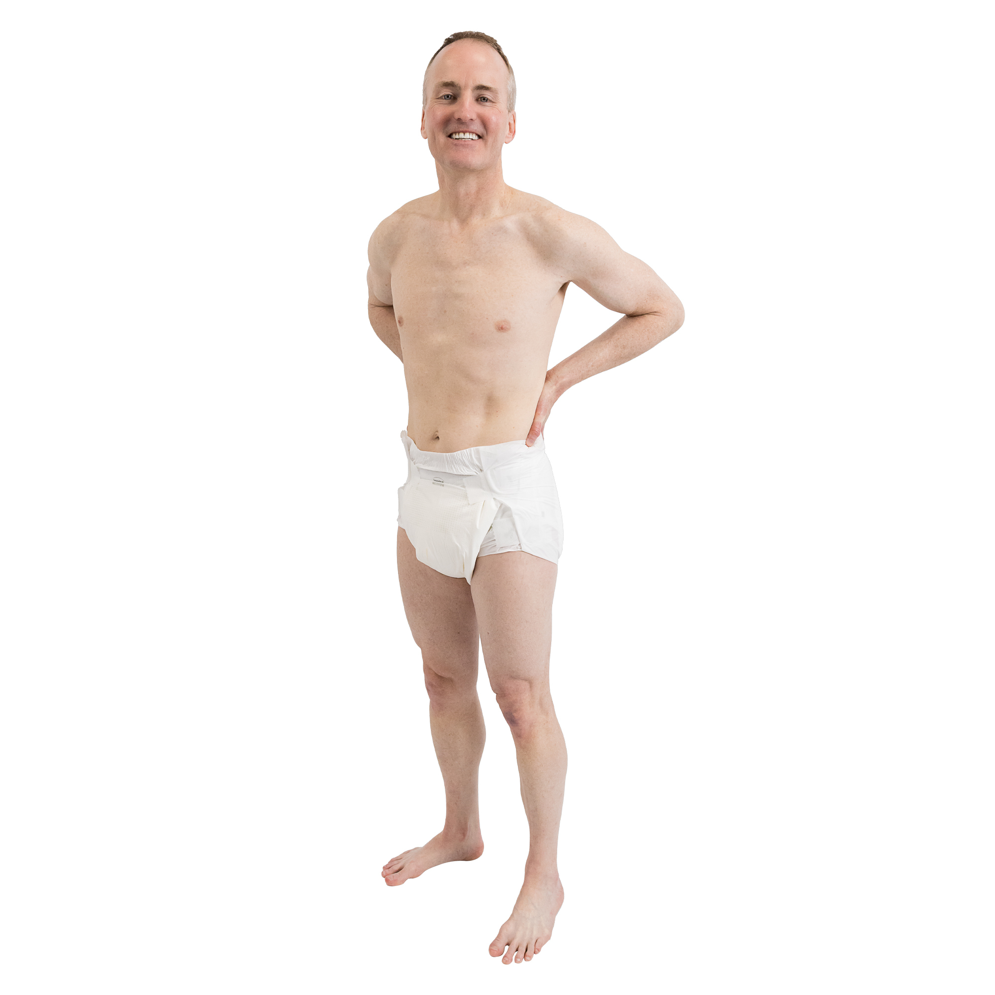 model wearing BeDry Night with hands on their hips